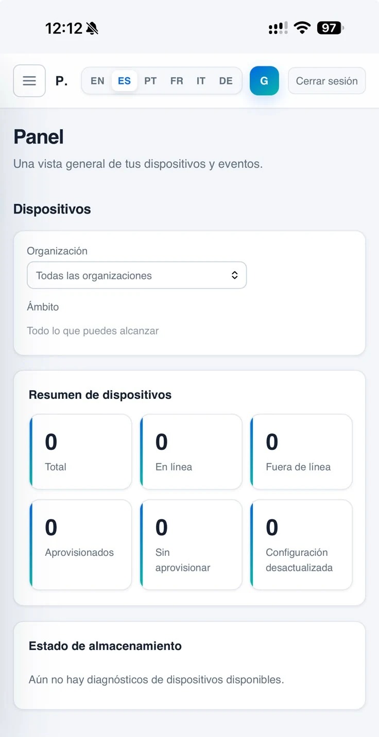 Piattaforma Insmartia su iPhone